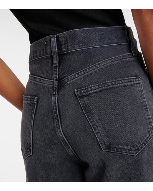 Agolde Blue Dame High-Rise Wide-Leg Jeans