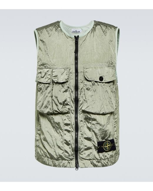 Man Utility Vest With Rubber Branding