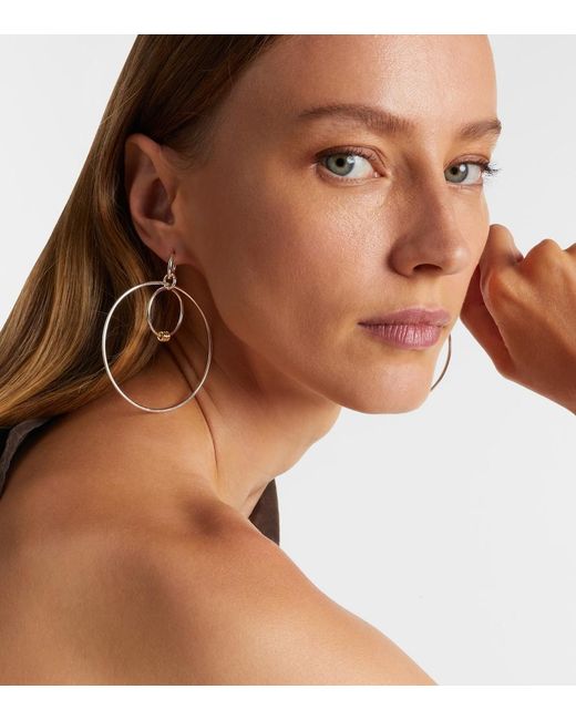 Spinelli Kilcollin White Echo Sterling And 18Kt Hoop Earrings