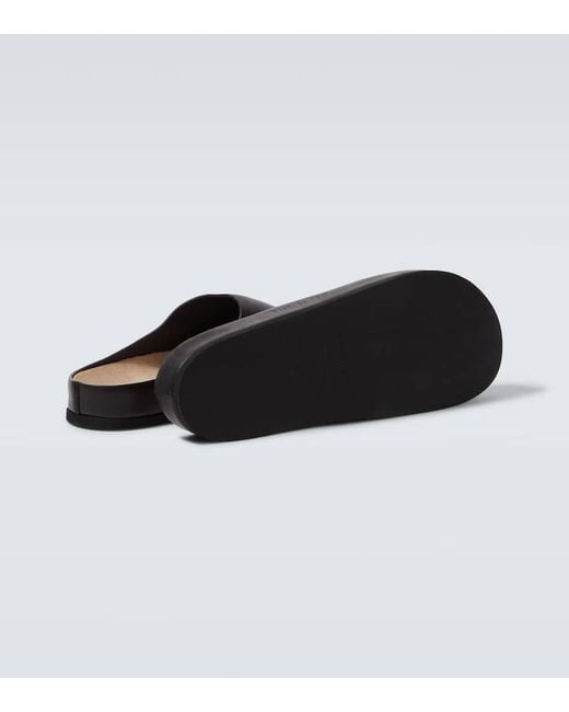Zuecos De Piel Common Projects de hombre de color Black