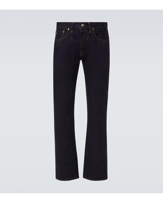 Jeans Bootcut A Vita Media di RRL in Blue da Uomo