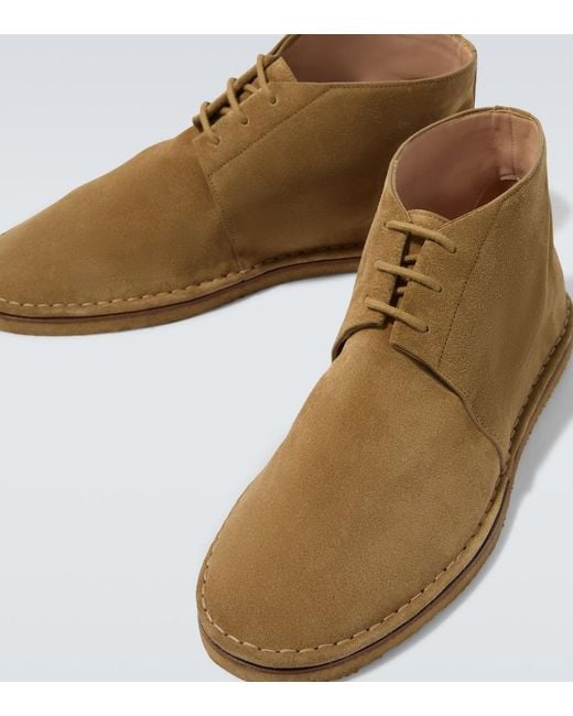 The Row Natural Nicola Suede Desert Boots for men