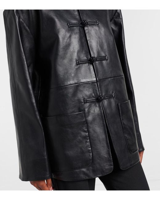 Rohe Black Leather Jacket