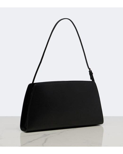 The Row Black Dalia Leather Shoulder Bag