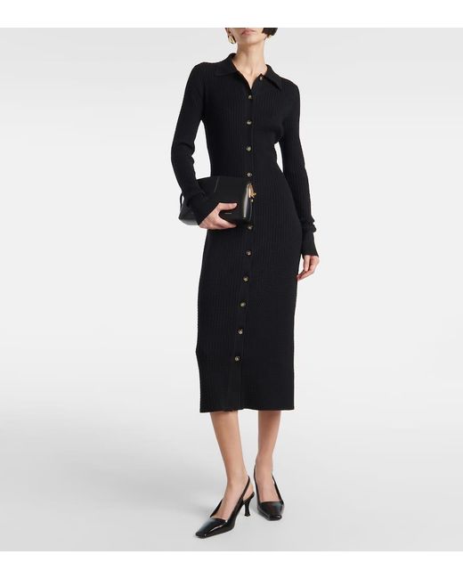 Proenza Schouler Black Label Phillips Cotton-Blend Midi Dress