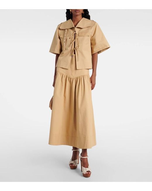 Sandales A Plateau Heloise 120 En Toile Jimmy Choo en coloris Brown