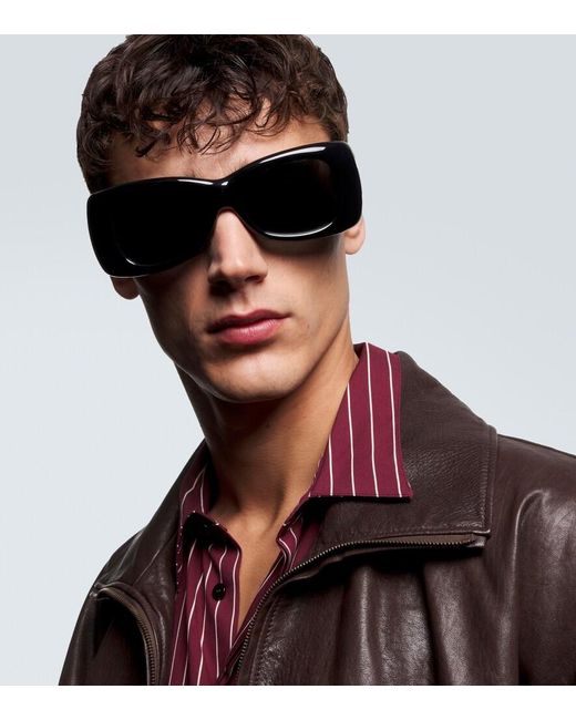 Saint Laurent Black Sl 901 Howl Oversized Sunglasses for men