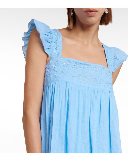 Miniabito Baby Doll di Juliet Dunn in Blue