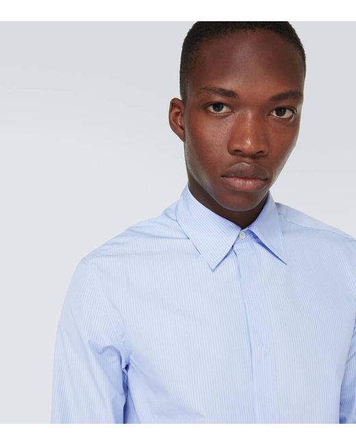 Jil Sander Hemd Aus Baumwolle in Blue für Herren