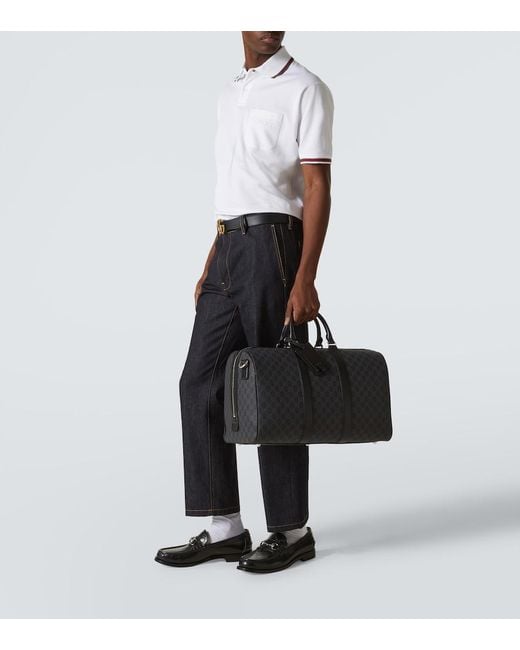 Gucci Black Gg Large Duffle Bag for men