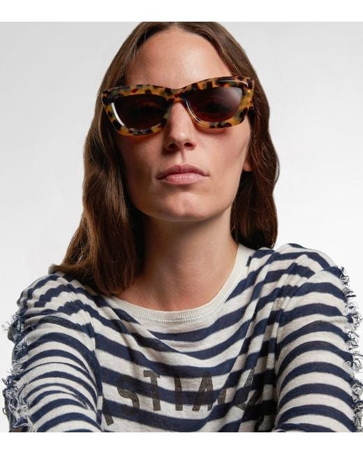 Dior Brown Diormidnight B3I Cat-Eye Sunglasses