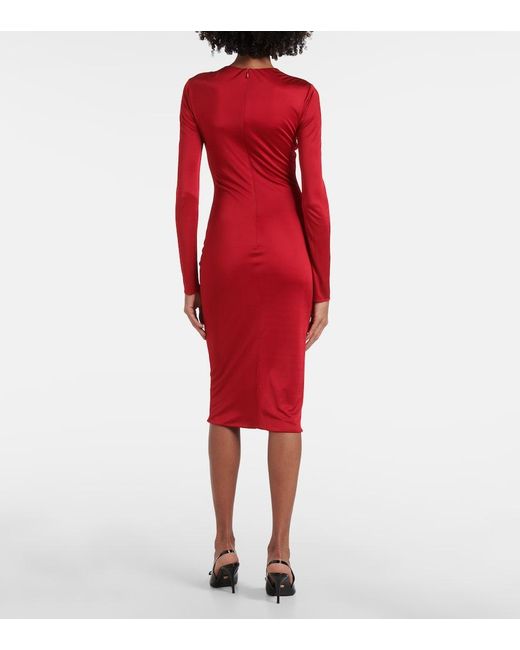 Robe «Pin de sécurité» Versace en coloris Red