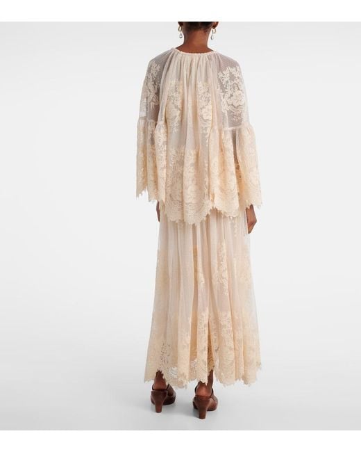 Zimmermann Natural Schluppenbluse Hypnotic Aus Spitze