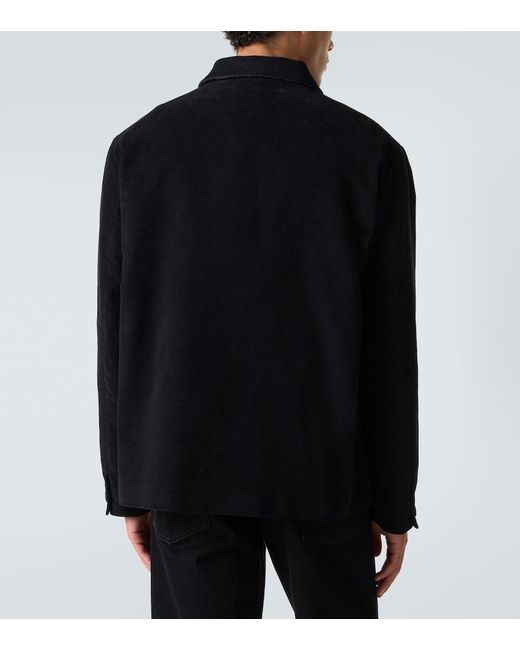 The Row Black Kian Cotton Jacket for men