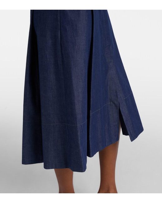 Vince Blue Denim Shirt Dress