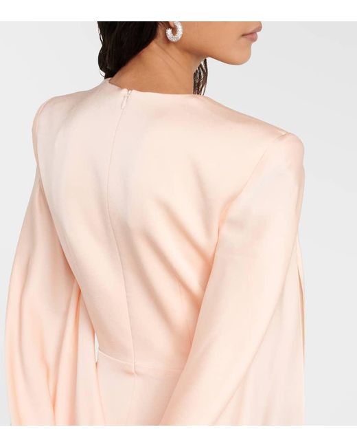 Alex Perry Natural Robe Aus Satin