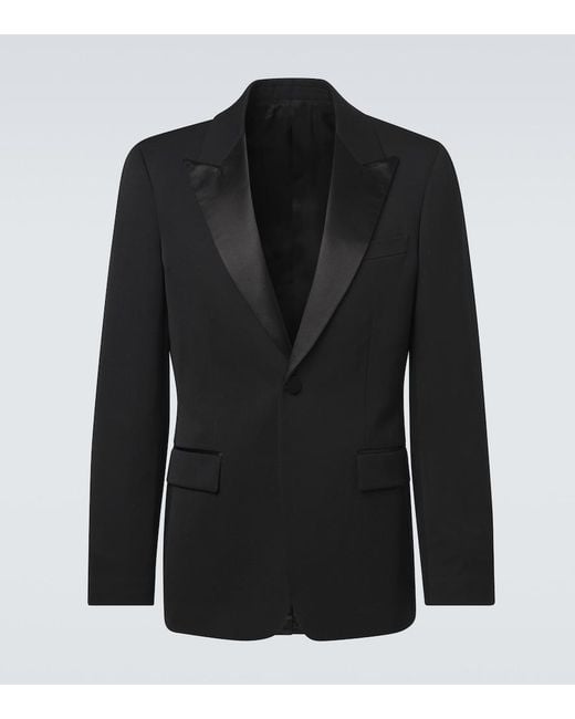 Burberry Black Wool Tuxedo Jacket for men