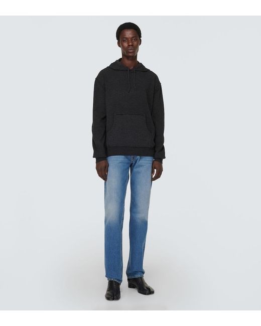 Maison Margiela Black Wool And Cashmere Hoodie for men