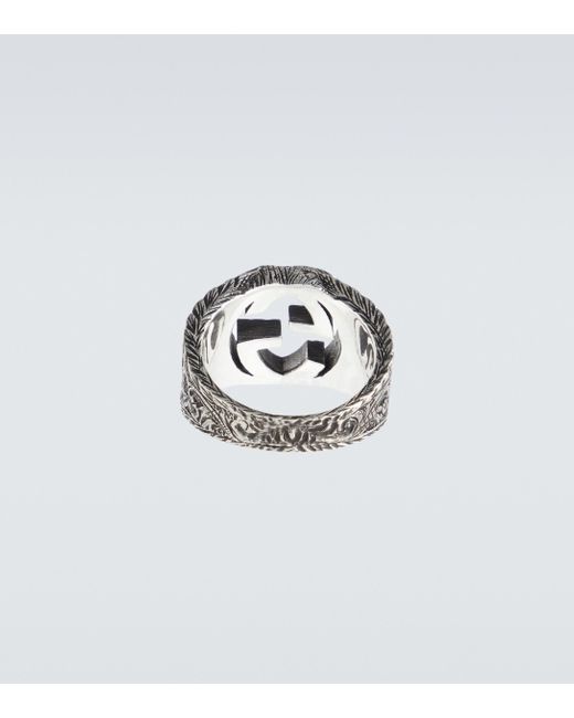 gucci interlocking g silver ring