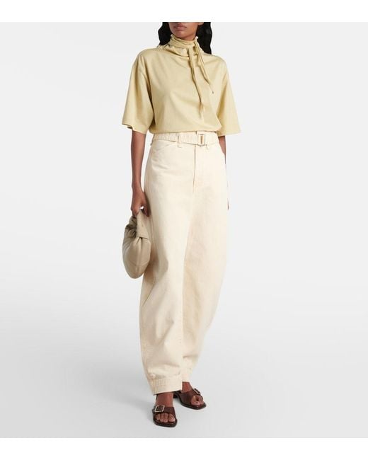 Lemaire Natural Foulard Cotton Jersey T-Shirt