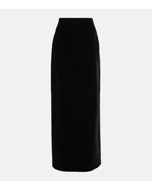 Wardrobe NYC Black Velvet Maxi Skirt