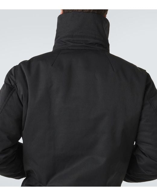 Rick Owens Black Dracuflight Padded Faille Jacket for men