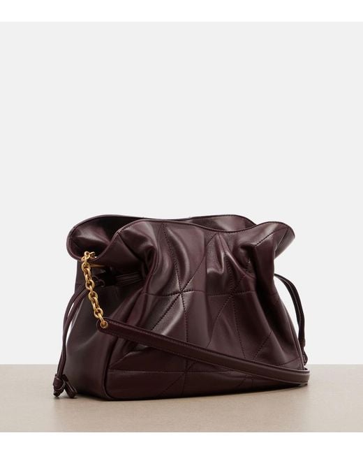 Saint Laurent Red Jamie Small Leather Shoulder Bag