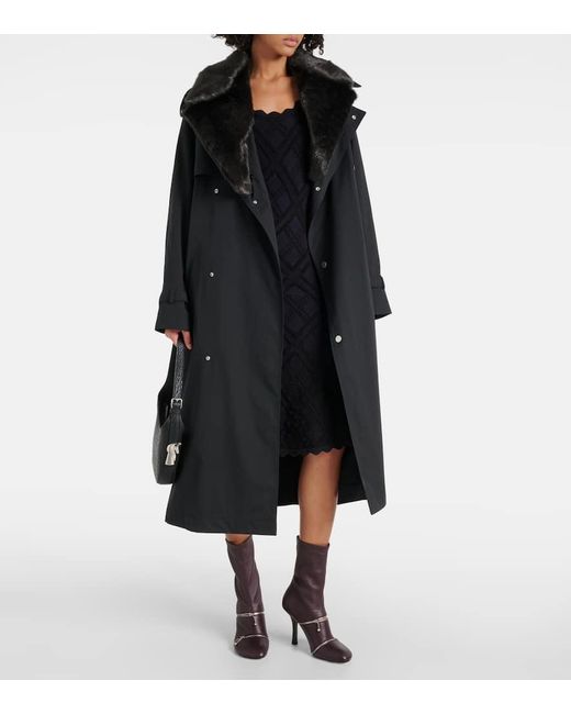 Burberry Brown Ankle Boots Peep Aus Leder