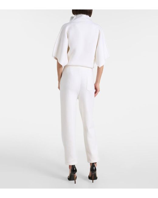 Tom Ford White Tapered Wool And Cashmere-Blend Pants