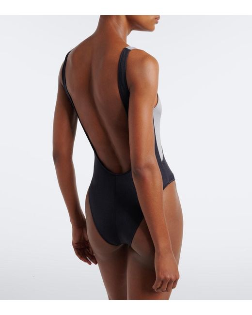 Versace Blue Logo Swimsuit