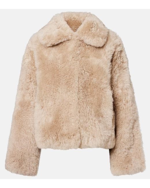 Yves Salomon Natural Shearling Jacket