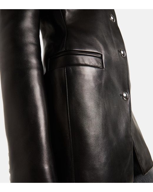 Khaite Black Naran Leather Jacket