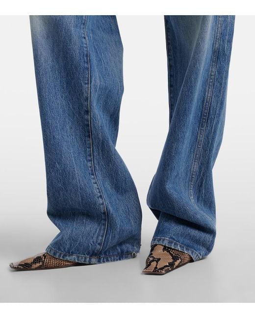 Khaite Blue Bonnie Straight Jeans