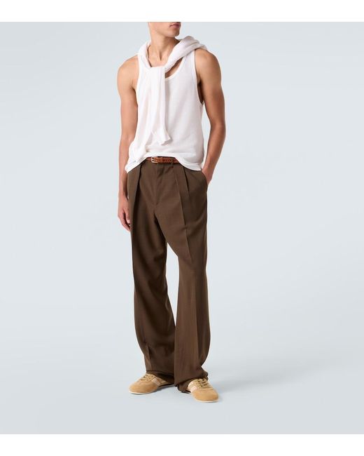 Tom Ford Natural Brook Suede Sneakers for men