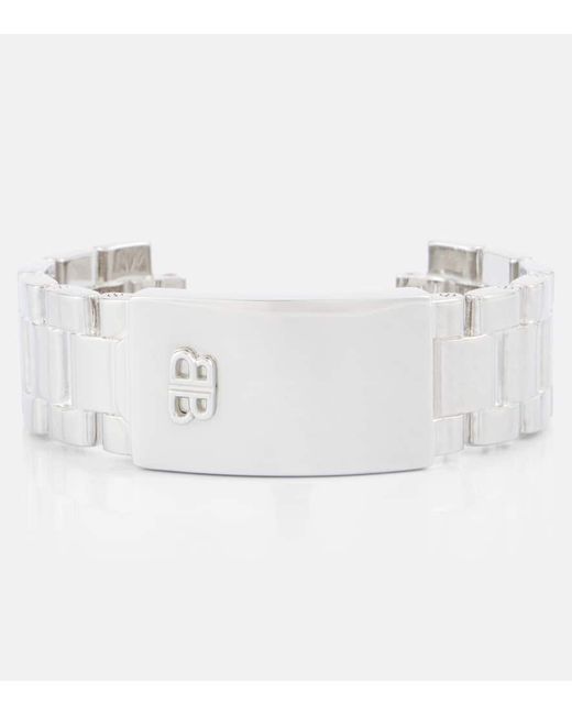 Balenciaga White 24/7 Cuff Bracelet