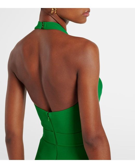 Elie Saab Green Cady Gown