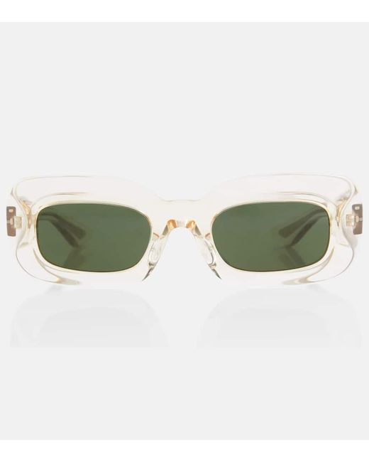Khaite Green 1966c Rectangular Sunglasses