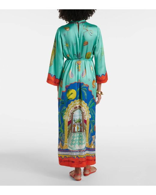 Surrealist Summer Scarf Midi Dress