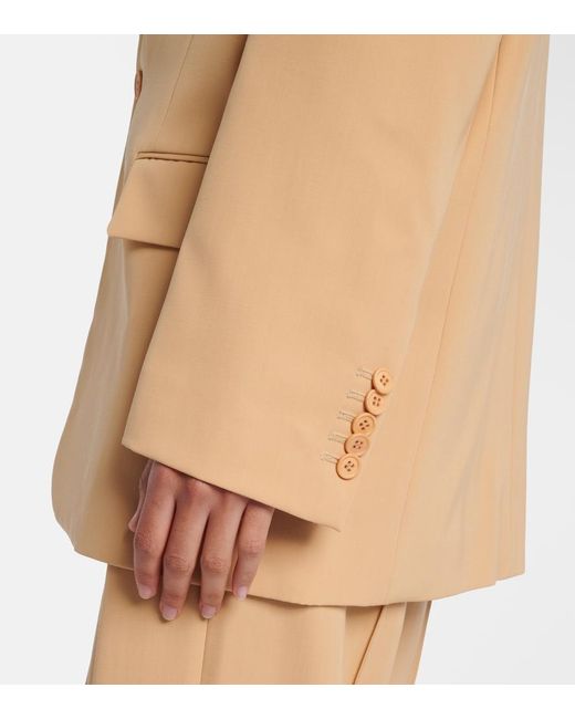 Wardrobe NYC Natural Oversized Wool Blazer