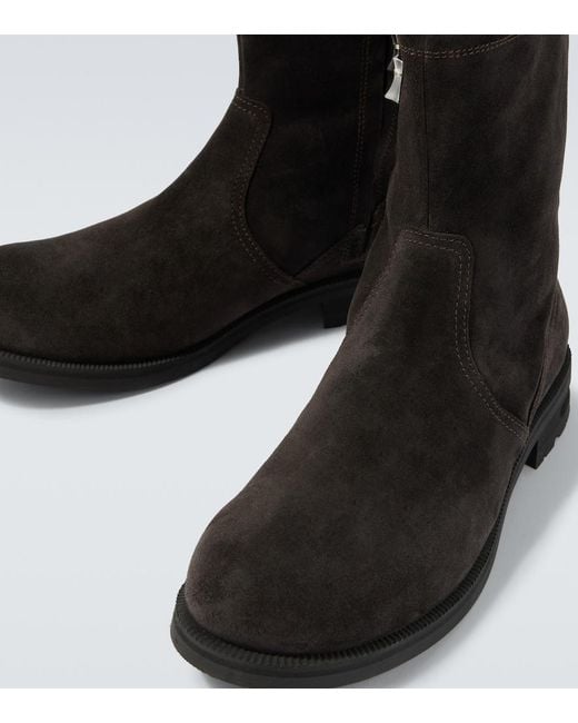 Kiko Kostadinov Black Farkas Suede Ankle Boots for men