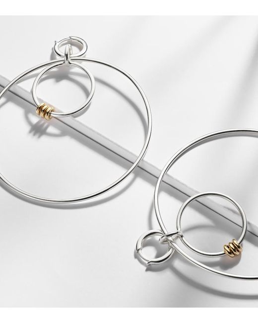 Spinelli Kilcollin White Echo Sterling And 18Kt Hoop Earrings