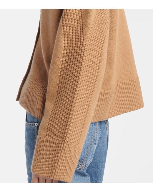 Jardin Des Orangers Brown Wool And Cashmere Cardigan