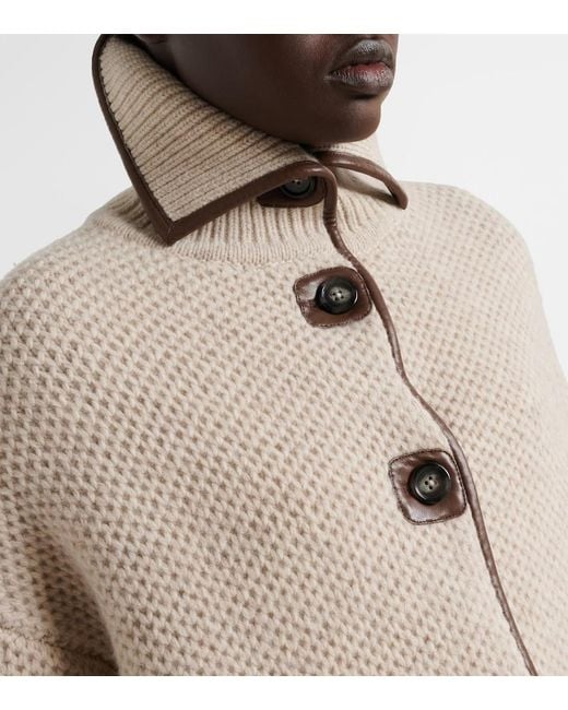 Altuzarra Natural Llewellyn Knitted Wool Jacket