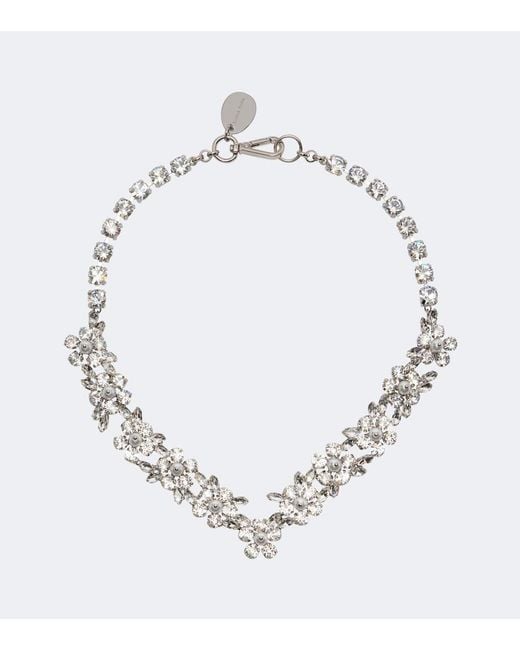 Simone Rocha Metallic Embellished Necklace