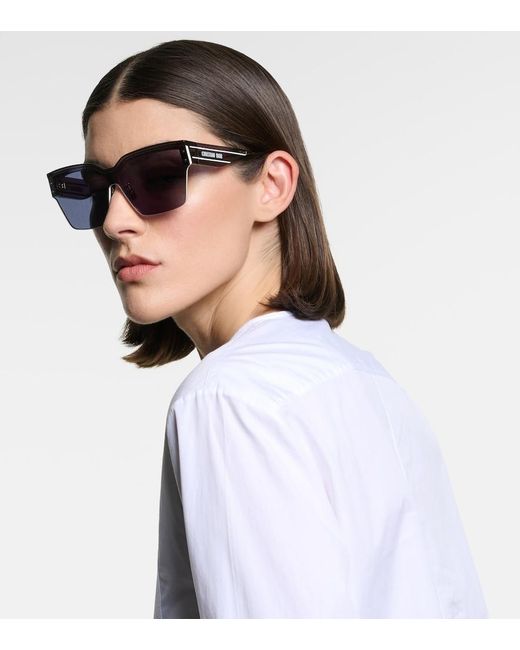 Dior Blue Diorclub M4U Square Shield Sunglasses