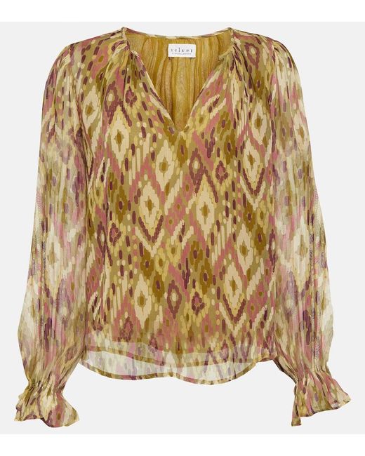 Blusa Kathy di Velvet in Metallic