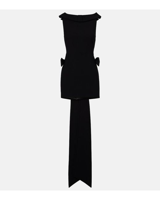 The New Arrivals Ilkyaz Ozel Black Daphne Crepe Cocktail Dress