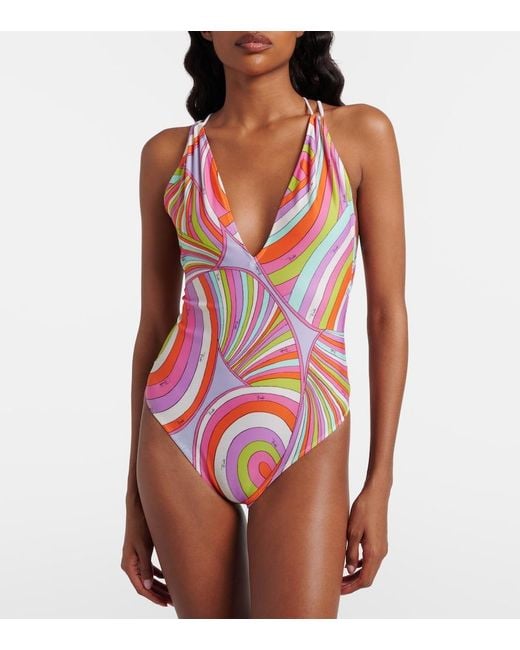 Emilio Pucci Red Iride Swimsuit