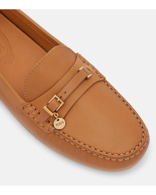 Tod's Brown Mokassins Gommino Aus Leder