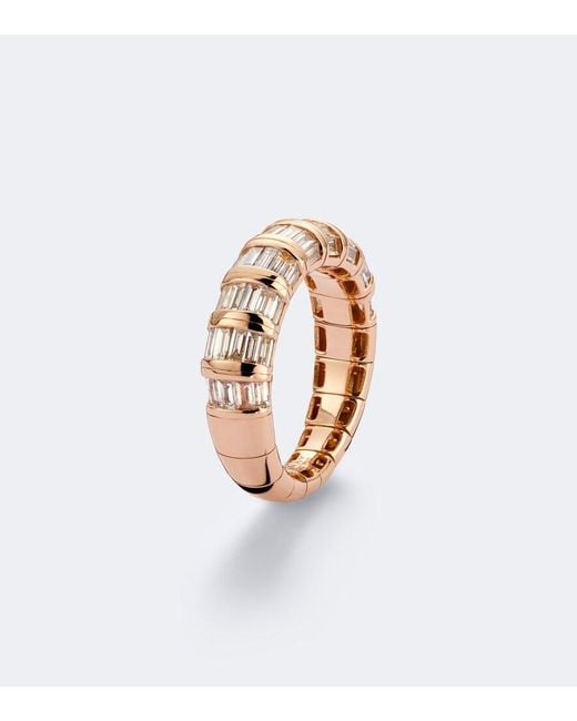 SHAY White 18Kt Rose Ring With Diamonds